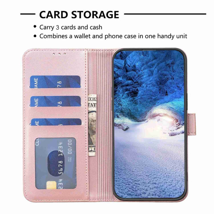 For Xiaomi Redmi Note 13 Pro+ 5G Four-leaf Embossed Leather Phone Case(Pink) - Xiaomi Cases by buy2fix | Online Shopping UK | buy2fix