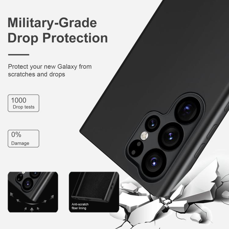 For Samsung Galaxy S25 Ultra 5G MagSafe Magnetic Liquid Silicone Phone Case(Black) by buy2fix