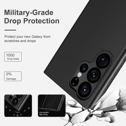 For Samsung Galaxy S25 Ultra 5G MagSafe Magnetic Liquid Silicone Phone Case(Black) by buy2fix