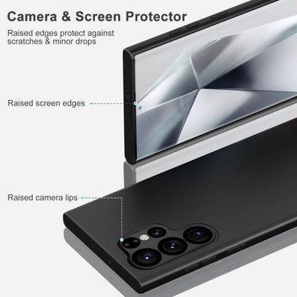 For Samsung Galaxy S25 Ultra 5G MagSafe Magnetic Liquid Silicone Phone Case(Black) by buy2fix