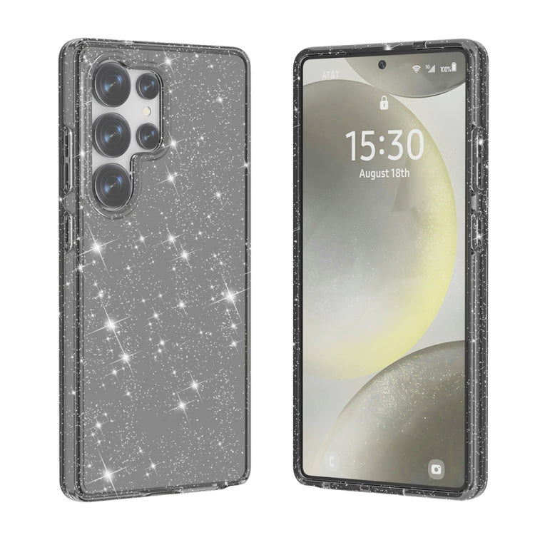 For Samsung Galaxy S25 Ultra 5G Shockproof Terminator Glitter Powder Phone Case(Black) by buy2fix
