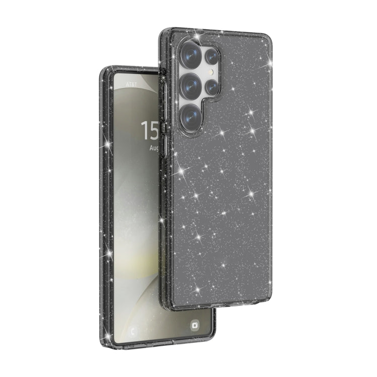 For Samsung Galaxy S25 Ultra 5G Shockproof Terminator Glitter Powder Phone Case(Black) by buy2fix