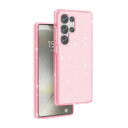 For Samsung Galaxy S25 Ultra 5G Shockproof Terminator Glitter Powder Phone Case(Pink) by buy2fix