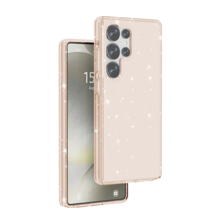 For Samsung Galaxy S25 Ultra 5G Shockproof Terminator Glitter Powder Phone Case(Gold) by buy2fix