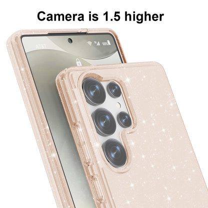 For Samsung Galaxy S25 Ultra 5G Shockproof Terminator Glitter Powder Phone Case(Gold) by buy2fix