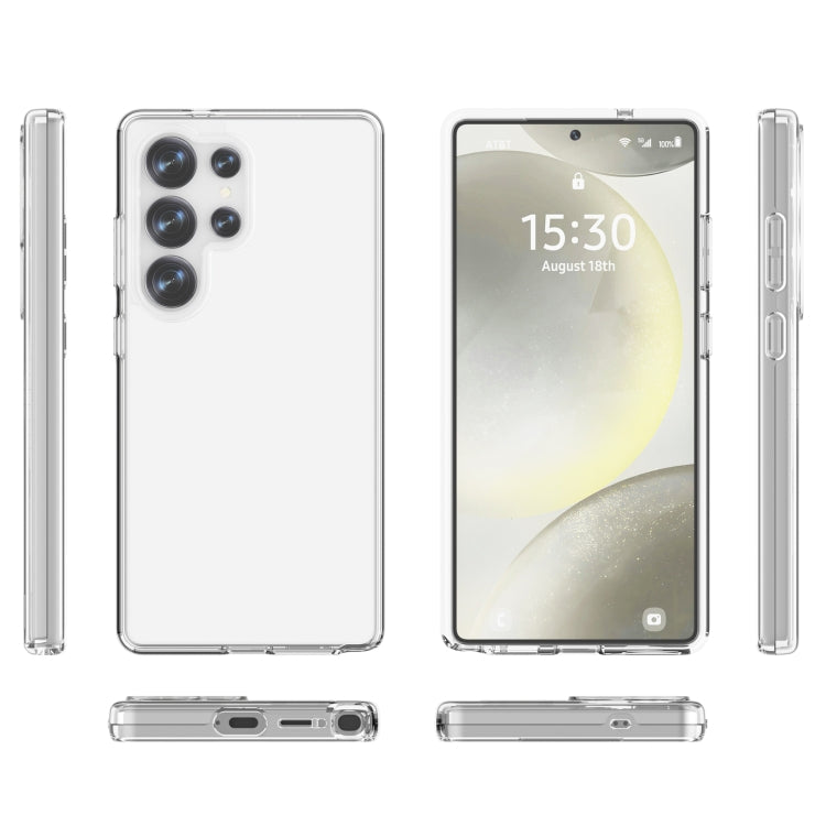 For Samsung Galaxy S25 Ultra 5G Shockproof Terminator Glitter Powder Phone Case(Transparent) by buy2fix