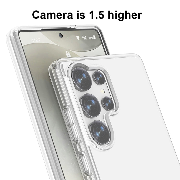 For Samsung Galaxy S25 Ultra 5G Shockproof Terminator Glitter Powder Phone Case(Transparent) by buy2fix