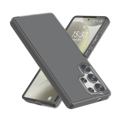 For Samsung Galaxy S25 Ultra 5G Shockproof Terminator Glitter Powder Phone Case(Transparent Black) by buy2fix