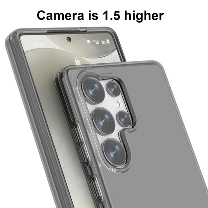 For Samsung Galaxy S25 Ultra 5G Shockproof Terminator Glitter Powder Phone Case(Transparent Black) by buy2fix