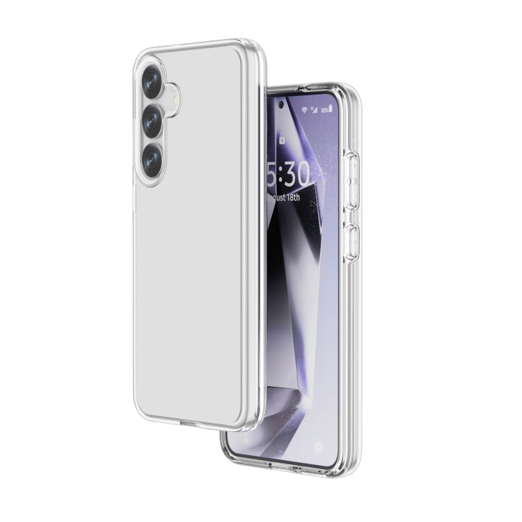 For Samsung Galaxy S25+ 5G Shockproof Terminator Glitter Powder Phone Case(Transparent) by buy2fix