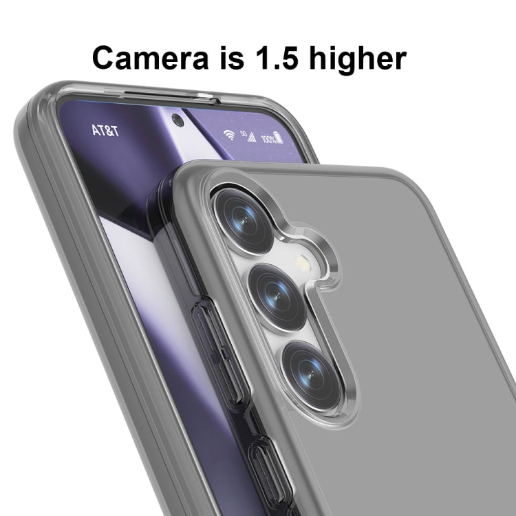 For Samsung Galaxy S25+ 5G Shockproof Terminator Glitter Powder Phone Case(Transparent Black) by buy2fix