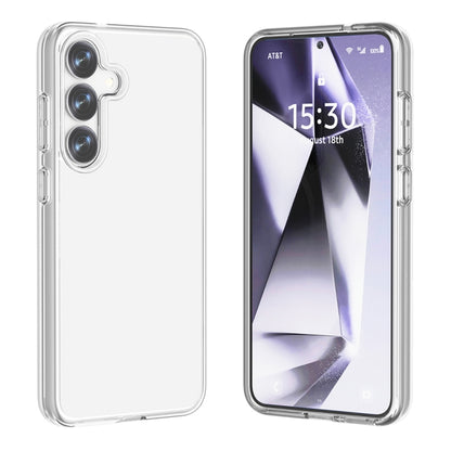 For Samsung Galaxy S25 5G Shockproof Terminator Glitter Powder Phone Case(Transparent) by buy2fix