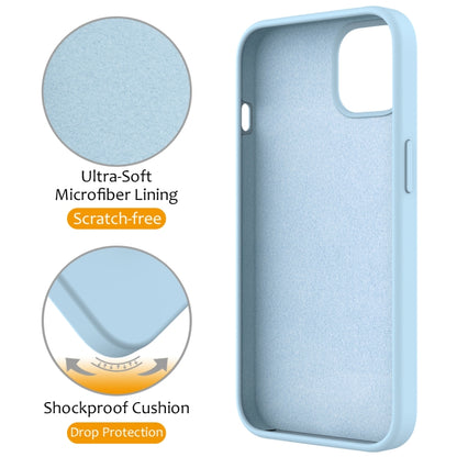 For iPhone 11 Liquid Silicone MagSafe Magnetic Phone Case with Ring Holder(Sky Blue) by buy2fix