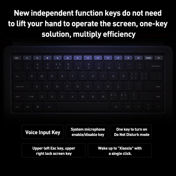 Original For Xiaomi Pad 6 Max 14 Intelligent Touch Pad Keyboard(Black) - Xiaomi Keyboard by Xiaomi | Online Shopping UK | buy2fix