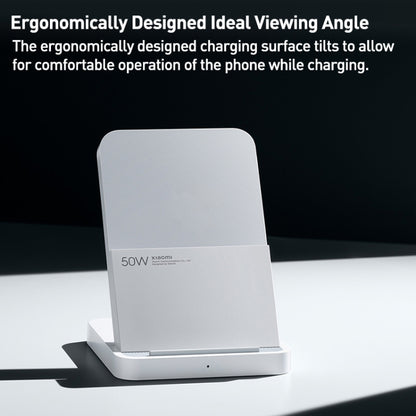 Original Xiaomi 50W Vertical Air-cooled Wireless Charger Pro(White) - Wireless Charger by Xiaomi | Online Shopping UK | buy2fix