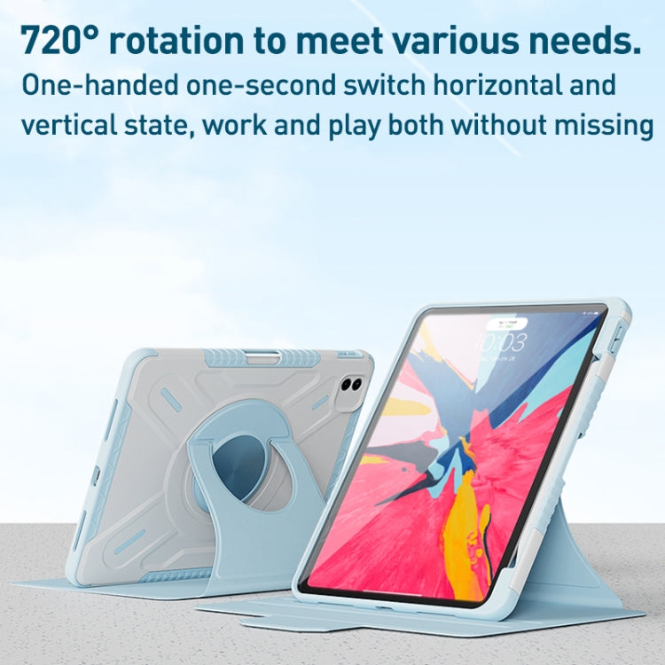 For iPad Air 10.9 2022 / 2020 X-Shaped Rotation Smart Leather Tablet Case(Grey) - iPad Air (2022) / (2020) 10.9 Cases by buy2fix | Online Shopping UK | buy2fix