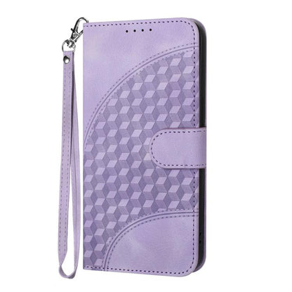 For iPhone 17 Pro YX0060 Elephant Head Embossed Phone Leather Case with Lanyard(Light Purple) - iPhone 17 Pro Cases by buy2fix | Online Shopping UK | buy2fix