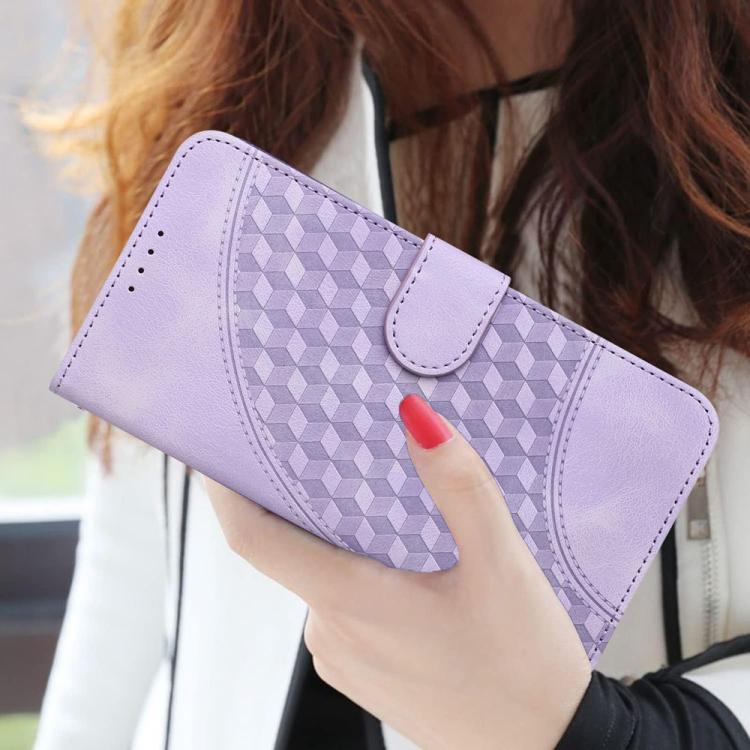 For iPhone 17 Pro YX0060 Elephant Head Embossed Phone Leather Case with Lanyard(Light Purple) - iPhone 17 Pro Cases by buy2fix | Online Shopping UK | buy2fix