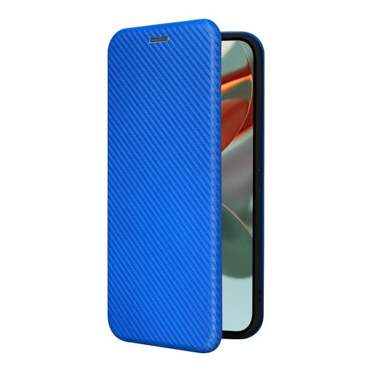 For Google Pixel 10 Pro XL 5G Global Carbon Fiber Texture Flip Leather Phone Case(Blue) - Google Cases by buy2fix | Online Shopping UK | buy2fix