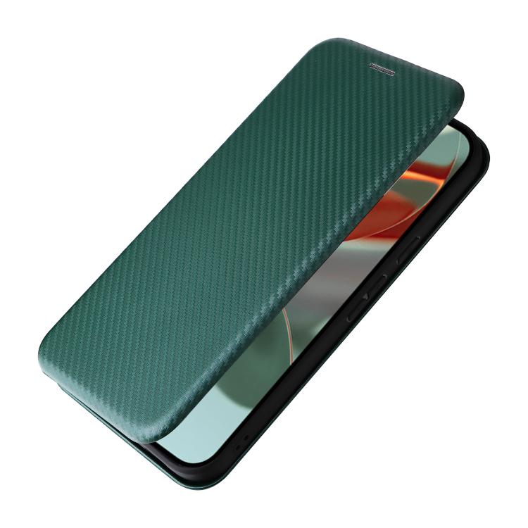 For Google Pixel 10 Pro XL 5G Global Carbon Fiber Texture Flip Leather Phone Case(Green) - Google Cases by buy2fix | Online Shopping UK | buy2fix