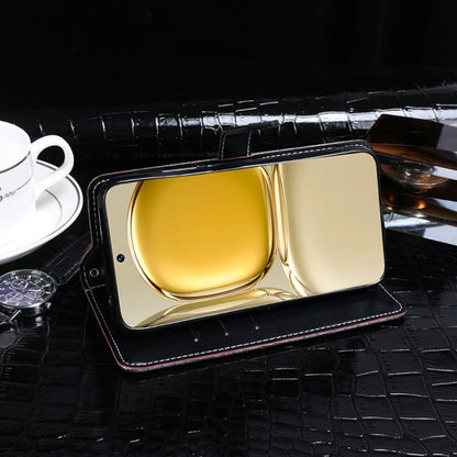 For Samsung Galaxy S23 FE 5G idewei Crocodile Texture Leather Phone Case(Red) by idewei