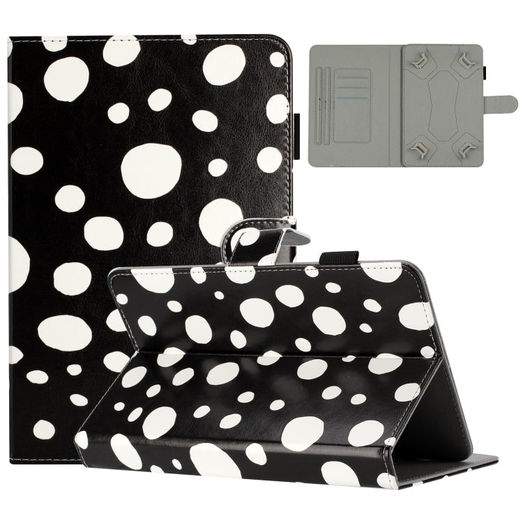 10 inch Dot Pattern Leather Tablet Case(Black White Dot) - 10 - 11 inch by buy2fix | Online Shopping UK | buy2fix