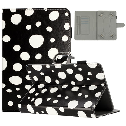 10 inch Dot Pattern Leather Tablet Case(Black White Dot) - 10 - 11 inch by buy2fix | Online Shopping UK | buy2fix