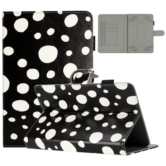10 inch Dot Pattern Leather Tablet Case(Black White Dot) - 10 - 11 inch by buy2fix | Online Shopping UK | buy2fix
