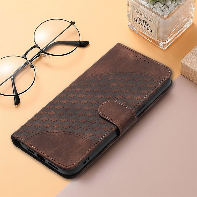 For OnePlus 12 Elephant Head Embossed Phone Leather Case with Lanyard(Coffee) - OnePlus Cases by buy2fix | Online Shopping UK | buy2fix