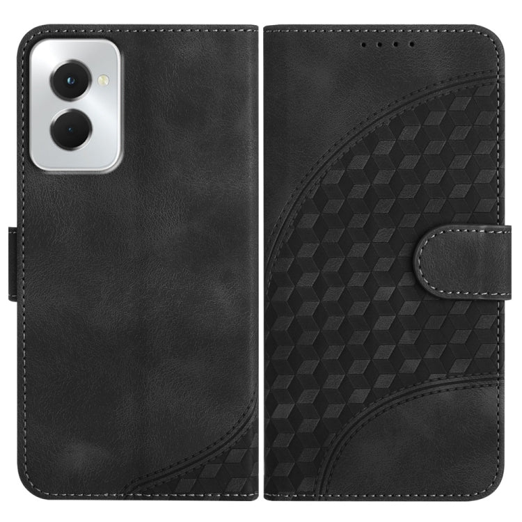 For Motorola Moto G Power 5G 2024 Elephant Head Embossed Phone Leather Case with Lanyard(Black) by buy2fix