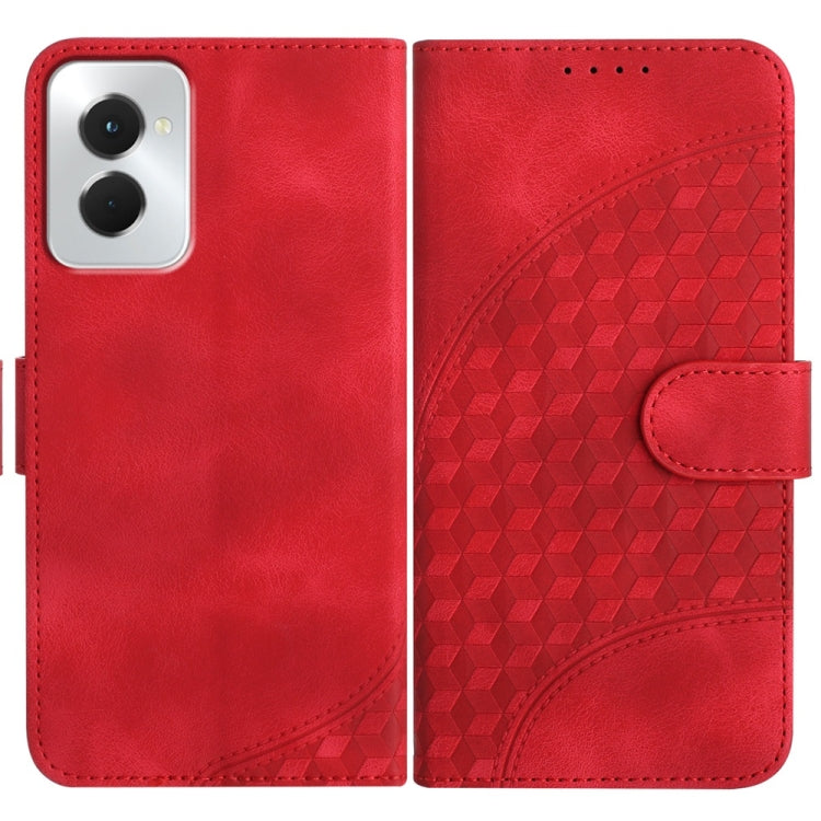 For Motorola Moto G Power 5G 2024 Elephant Head Embossed Phone Leather Case with Lanyard(Red) by buy2fix