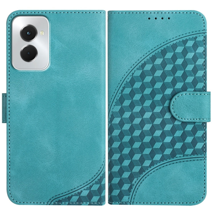 For Motorola Moto G Power 5G 2024 Elephant Head Embossed Phone Leather Case with Lanyard(Light Blue) by buy2fix