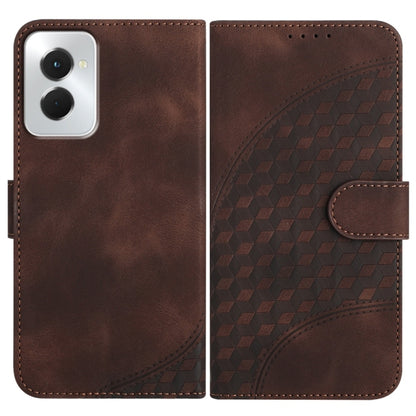 For Motorola Moto G Power 5G 2024 Elephant Head Embossed Phone Leather Case with Lanyard(Coffee) by buy2fix