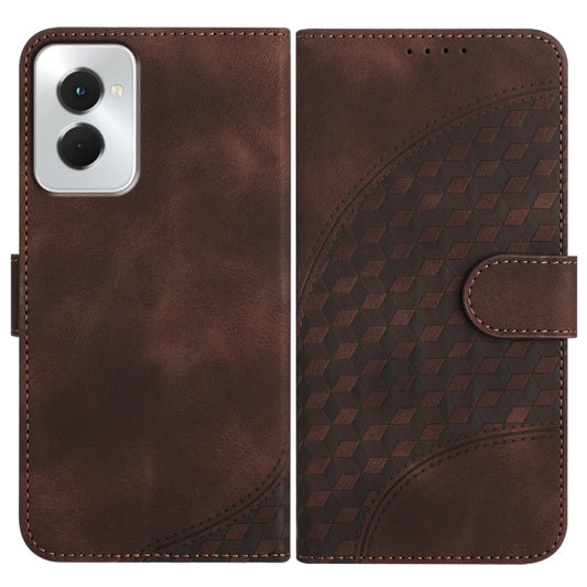 For Motorola Moto G Power 5G 2024 Elephant Head Embossed Phone Leather Case with Lanyard(Coffee) by buy2fix