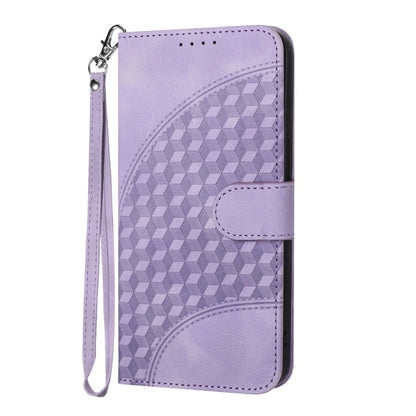 For Motorola Moto G Stylus 5G 2024 Elephant Head Embossed Phone Leather Case with Lanyard(Light Purple) by buy2fix