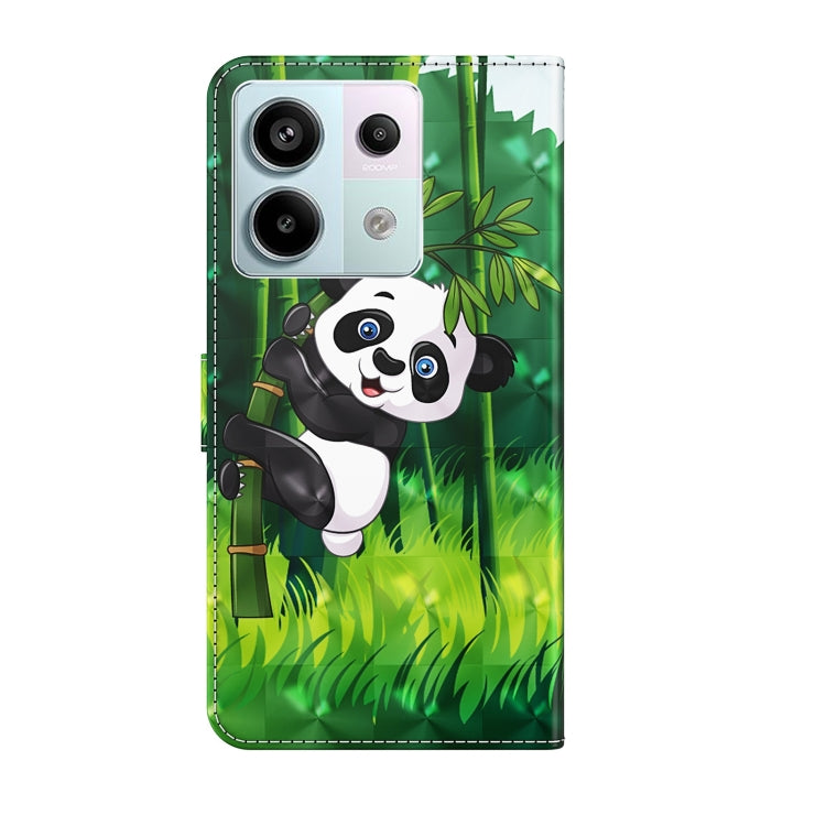 For Xiaomi Redmi Note 13 Pro 5G 3D Painting Pattern Flip Leather Phone Case(Bamboo Panda) - Xiaomi Cases by buy2fix | Online Shopping UK | buy2fix