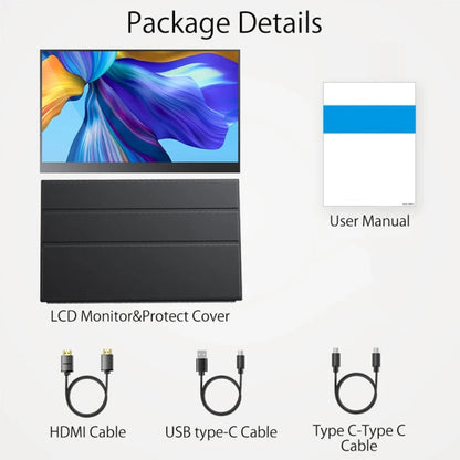 15.6 inch HDR 1080P IPS Screen Portable Monitor(No Charger) by buy2fix