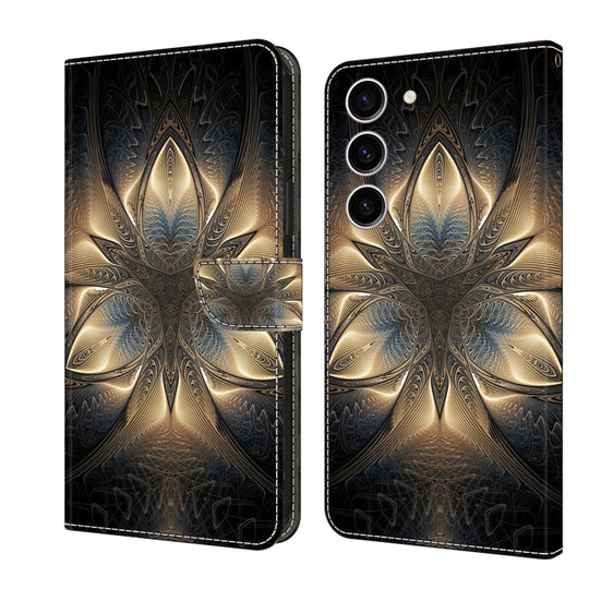 For Samsung Galaxy S24+ 5G Crystal 3D Shockproof Protective Leather Phone Case(Luminous Building)