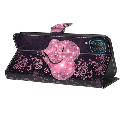 For Samsung Galaxy A35 5G Crystal 3D Shockproof Protective Leather Phone Case(Lace Love) by buy2fix