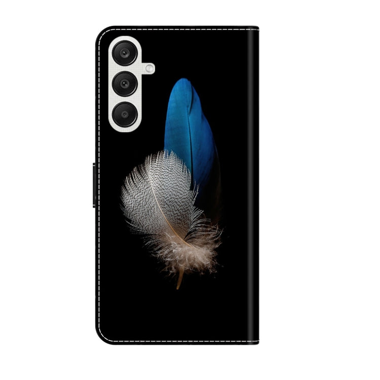 For Samsung Galaxy A35 5G Crystal 3D Shockproof Protective Leather Phone Case(Two Branches) by buy2fix