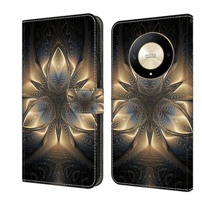 For Honor Magic6 Lite Crystal 3D Shockproof Protective Leather Phone Case(Luminous Building) - Honor Cases by buy2fix | Online Shopping UK | buy2fix