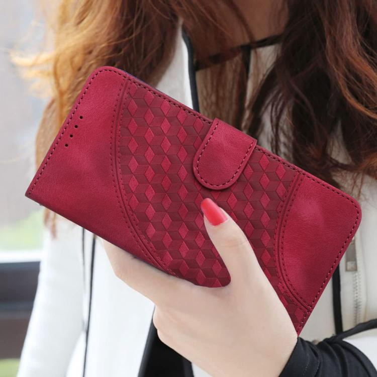 For Google Pixel 10 Pro XL Elephant Head Embossed Phone Leather Case with Lanyard(Rose Red) - Google Cases by buy2fix | Online Shopping UK | buy2fix