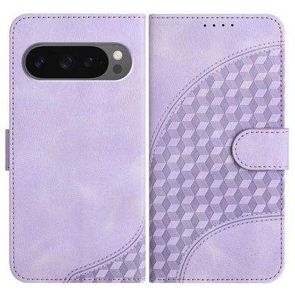 For Google Pixel 10 / Pixel 10 Pro Elephant Head Embossed Phone Leather Case with Lanyard(Light Purple) - Google Cases by buy2fix | Online Shopping UK | buy2fix
