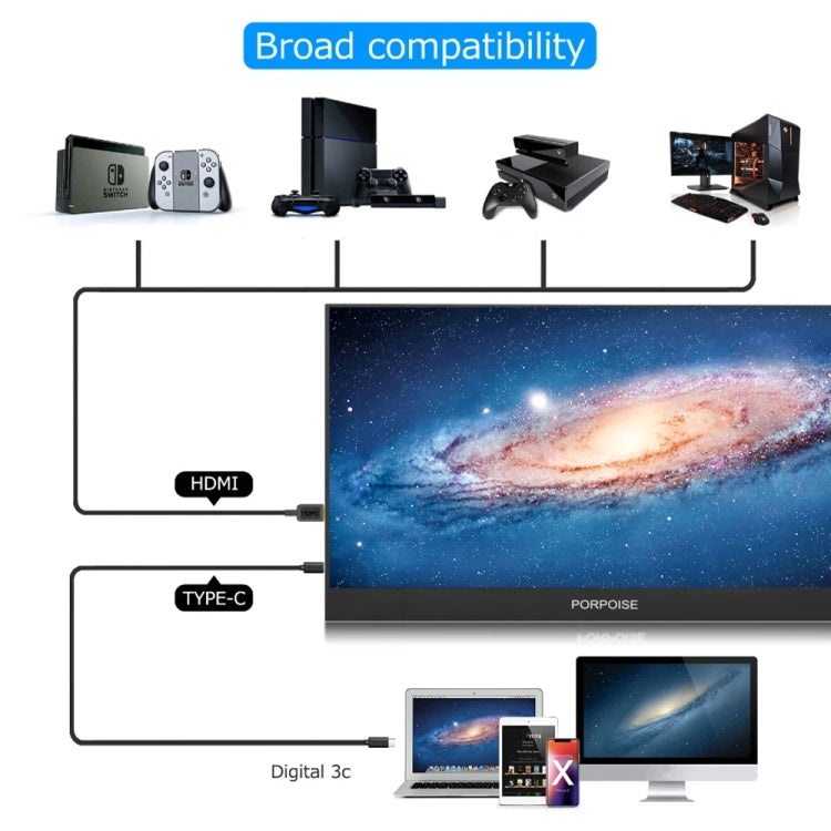 17.3 inch FHD 1920x1080P IPS Screen Portable Monitor(No Charger) by buy2fix