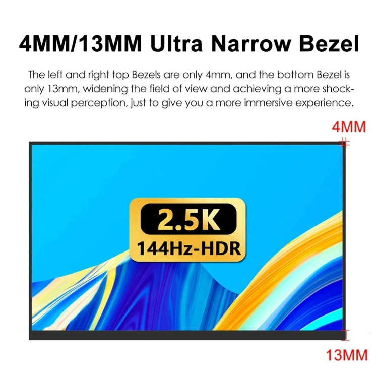 18 inch HDR 2560x1600P IPS Screen Portable Monitor(US Plug) by buy2fix