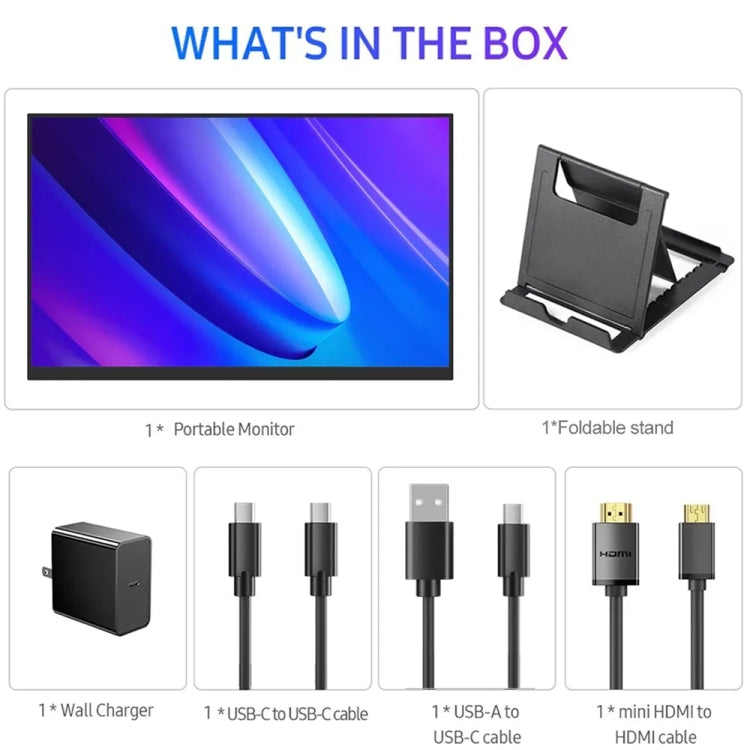 18 inch HDR 2560x1600P IPS Screen Portable Monitor(US Plug) by buy2fix