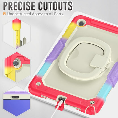 For Samsung Galaxy Tab A9+ Handle Silicone Hydric PC Tablet Case with Shoulder Strap(Colorful Red) - Galaxy Tab A9+ by buy2fix | Online Shopping UK | buy2fix