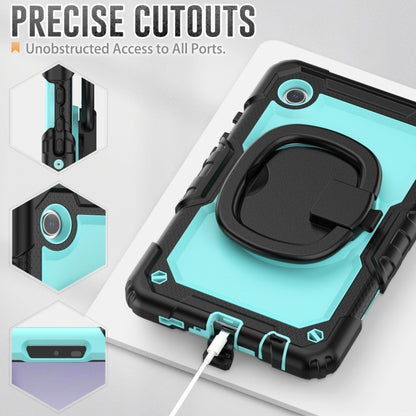 For Samsung Galaxy Tab A9 Handle Silicone Hydric PC Tablet Case with Shoulder Strap(Light Blue) - Galaxy Tab A9 by buy2fix | Online Shopping UK | buy2fix