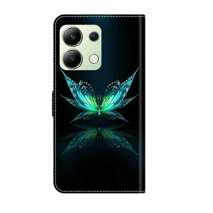 For Xiaomi Redmi Note 13 4G Crystal 3D Shockproof Protective Leather Phone Case(Reflection Dutterfly) - Xiaomi Cases by buy2fix | Online Shopping UK | buy2fix