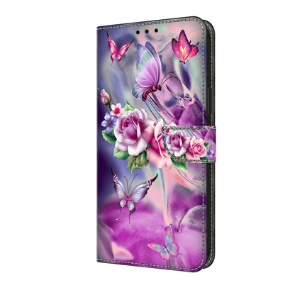 For Xiaomi Redmi Note 13  5G Crystal 3D Shockproof Protective Leather Phone Case(Butterfly) - Xiaomi Cases by buy2fix | Online Shopping UK | buy2fix